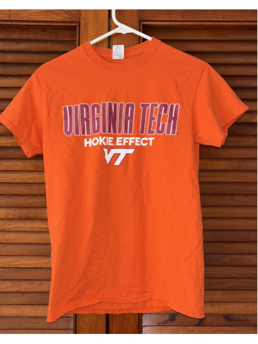 Virginia Tech Hokies Football A Tradition that needs no luck T-Shirt Size S